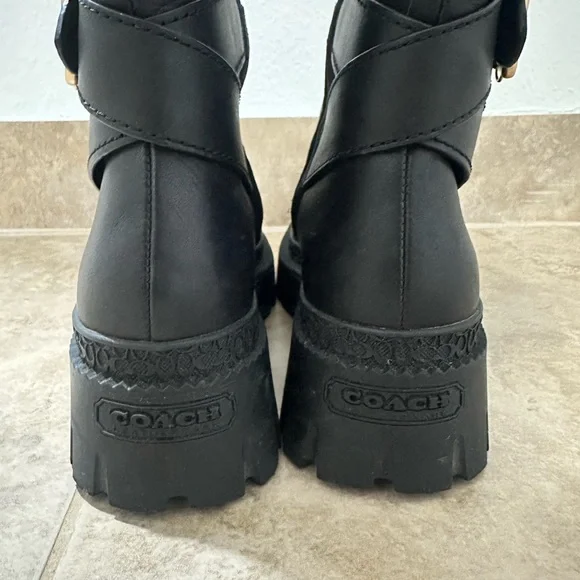COACH James Leather Boot Black - Picture 5 of 16